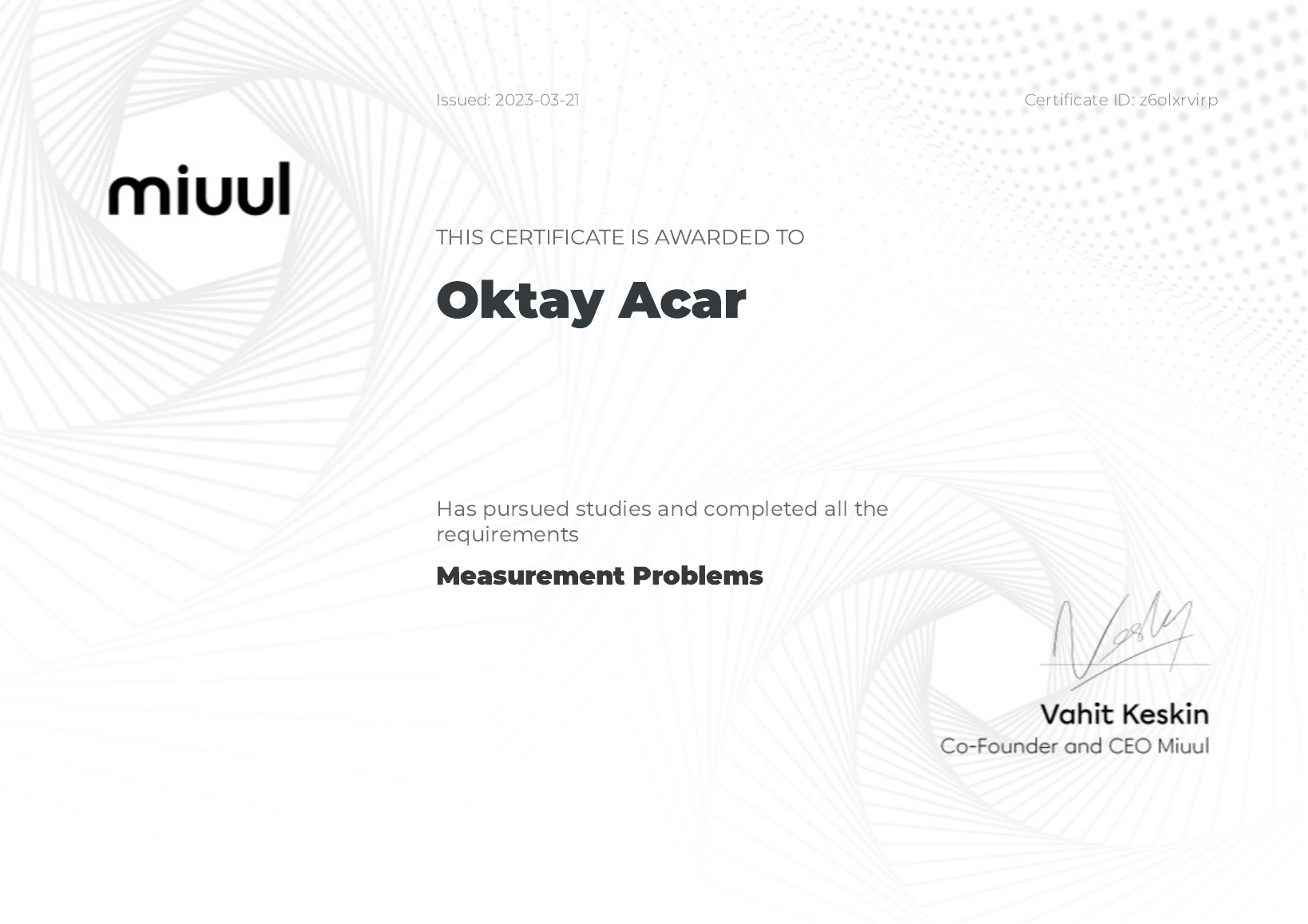 Measurement Problems