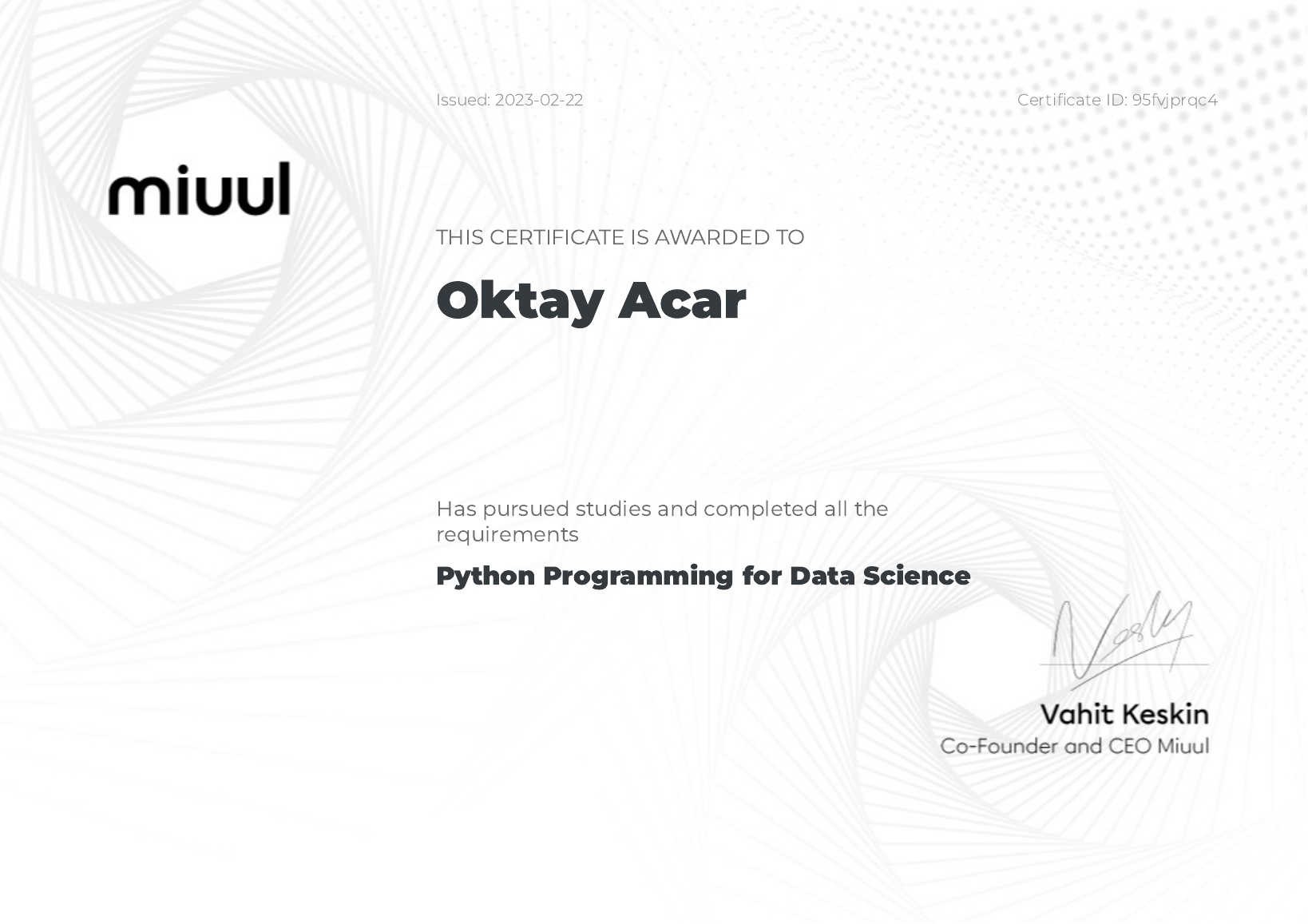 Python Programming for Data Science